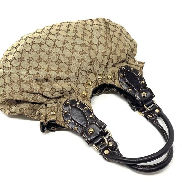 Authentic Gucci Canvas Shoulder Bag - Picture 3 of 14